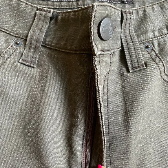 Armani Collezioni mens jeans sz 33 gray slim fit zip fly - Picture 2 of 6